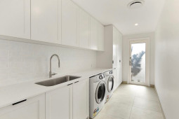 PL2320 75 X 300 WHITE GLOSS UNDULATING TILE, BATHROOM DESIGN, WALL AND FLOOR TILES