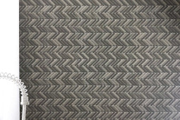 D1921D HERRINGBONE, MOSAIC TILES, MIXED FINISH, BLACK FEATURE TILE