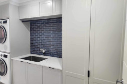 LL1605F PETITE BATTONS INDIGO GLOSS 50X150, LAUNDRY DESIGN, FEATURE TILES