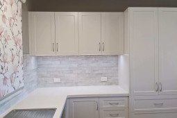 LN0103B ARABI SHADY SILVER 60x246, KITCHEN DESIGN, FEATURE TILES, GLOSS SUBWAY TILES